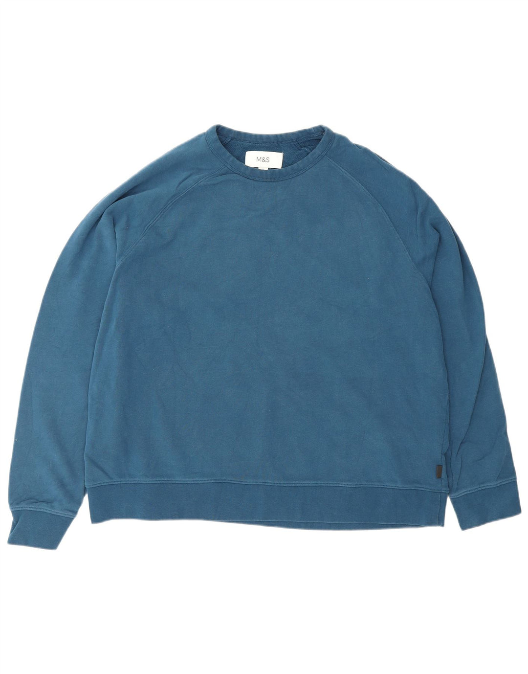 Marks & Spencer Mens Sweatshirt Jumper XL Blue Cotton