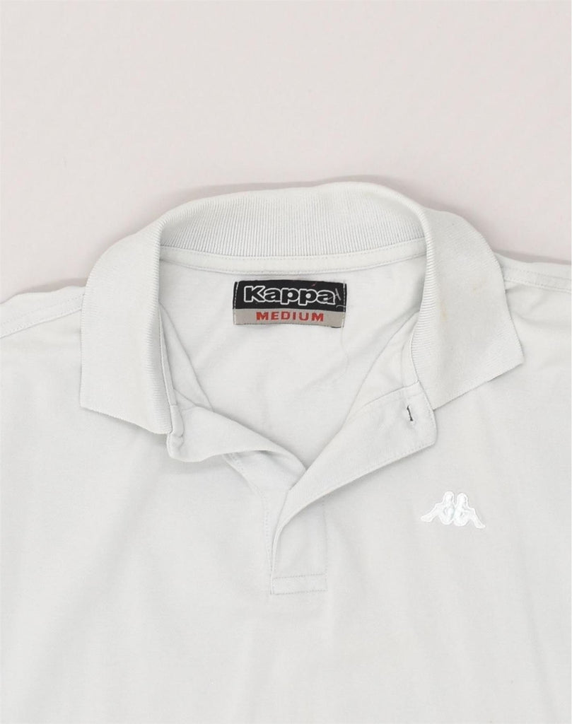 KAPPA Mens Polo Shirt Medium White Cotton | Vintage Kappa | Thrift | Second-Hand Kappa | Used Clothing | Messina Hembry 