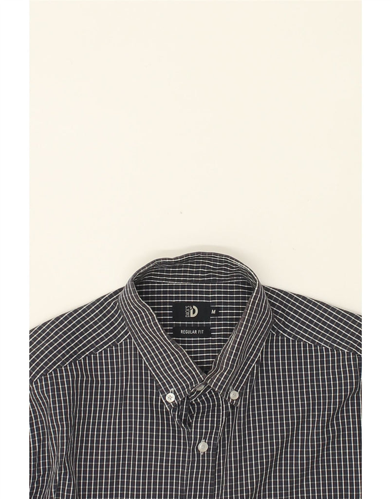 DACK'S Mens Regular Fit Shirt Medium Navy Blue Check Cotton | Vintage Dack's | Thrift | Second-Hand Dack's | Used Clothing | Messina Hembry 