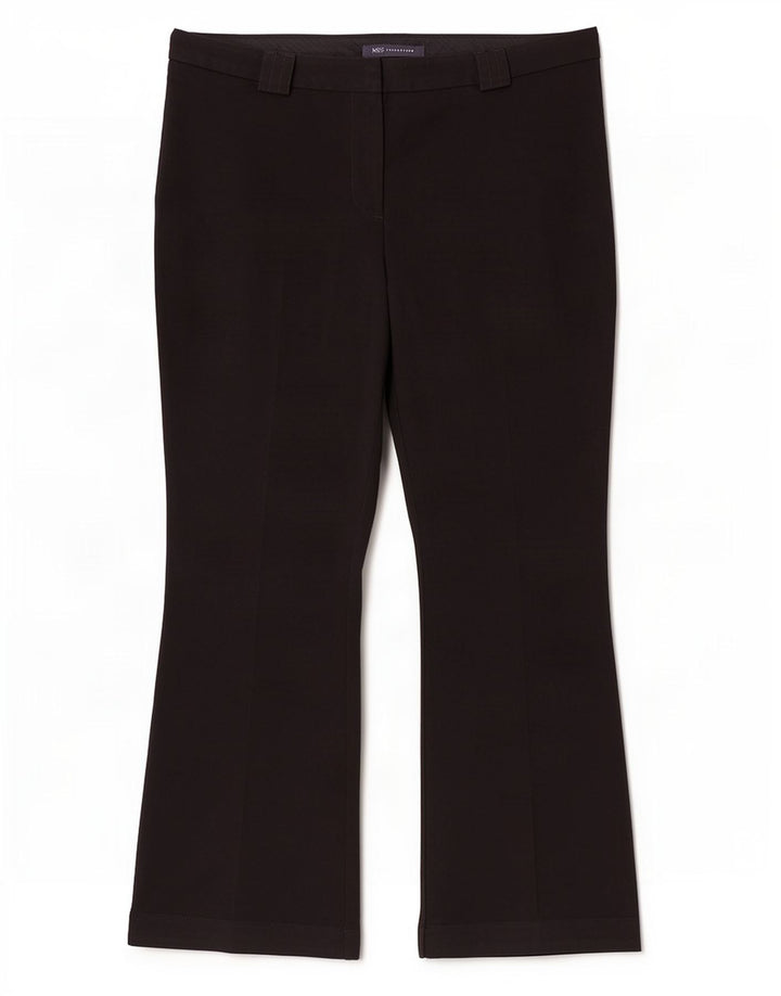 Marks & Spencer Womens Bootcut Suit Trousers UK 12 Medium W30 L27 Black