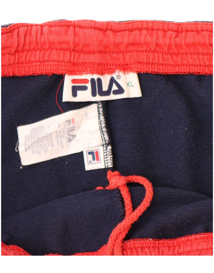 FILA Mens Sport Shorts XL  Navy Blue Cotton