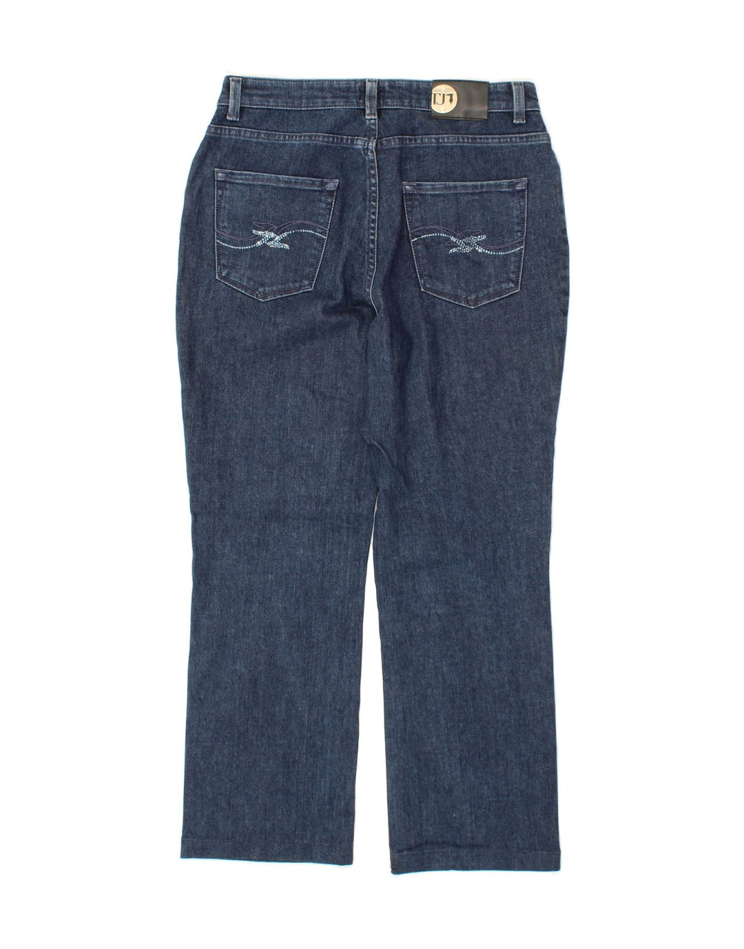 TRUSSARDI Womens Straight Jeans W31 L28 Blue Cotton Vintage Trussardi and Second-Hand Trussardi from Messina Hembry 