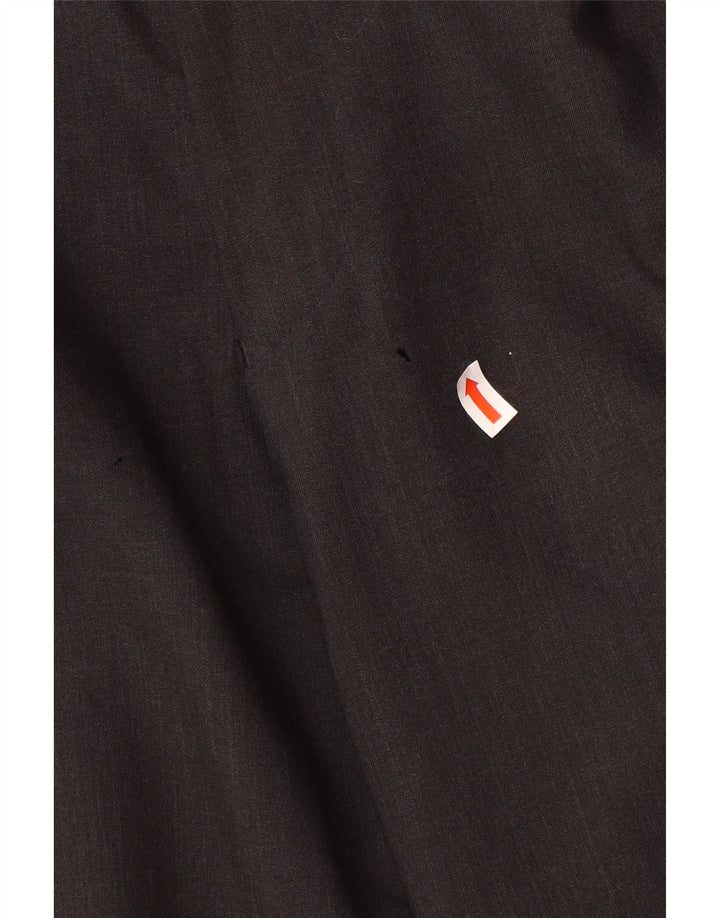Marks & Spencer Mens Pegged Suit Trousers W32 L29 Brown Wool