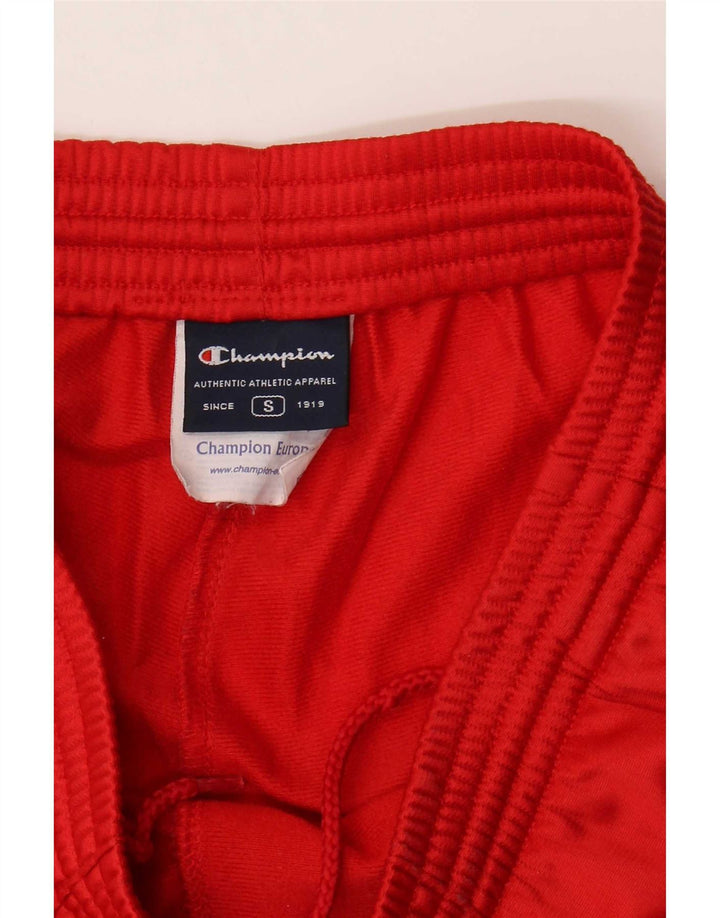 Champion Womens Tracksuit Trousers UK 8 Small Red Polyester