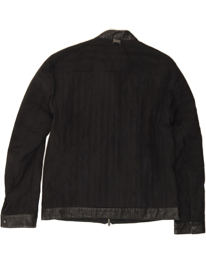 MICHAEL KORS Mens Bomber Jacket UK 42 XL Black Polyester Vintage Michael Kors and Second-Hand Michael Kors from Messina Hembry 
