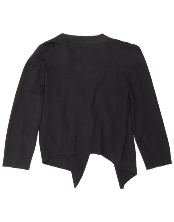 Benetton Womens Open Bolero Jumper UK 16 Large Black Viscose