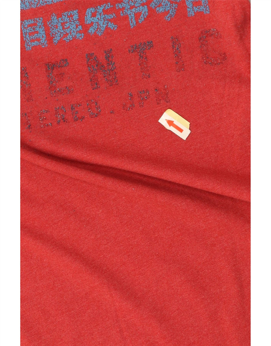 SUPERDRY Mens Graphic T-Shirt Top Small Red Cotton