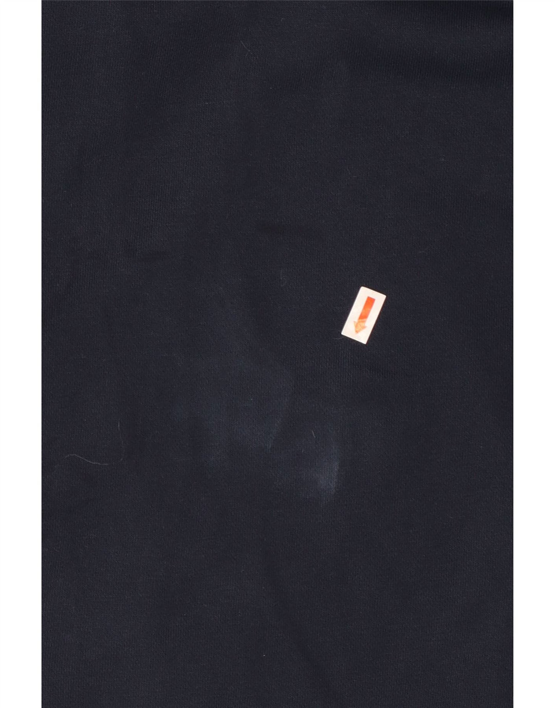 FILA Mens Graphic Zip Hoodie Sweater Large Navy Blue Cotton