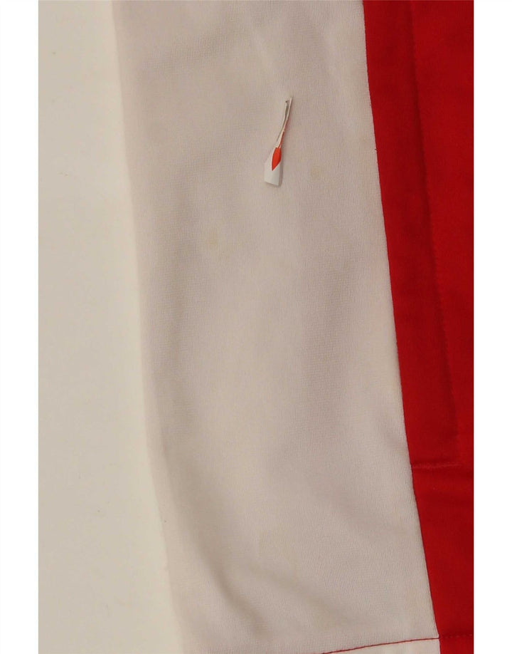 Lotto Mens Tracksuit Top Jacket Large Red Colourblock Polyester