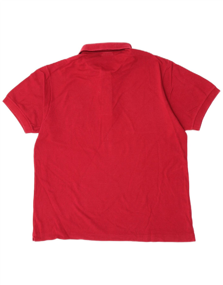 Lacoste Mens Polo Shirt Size 5 Large Red Cotton