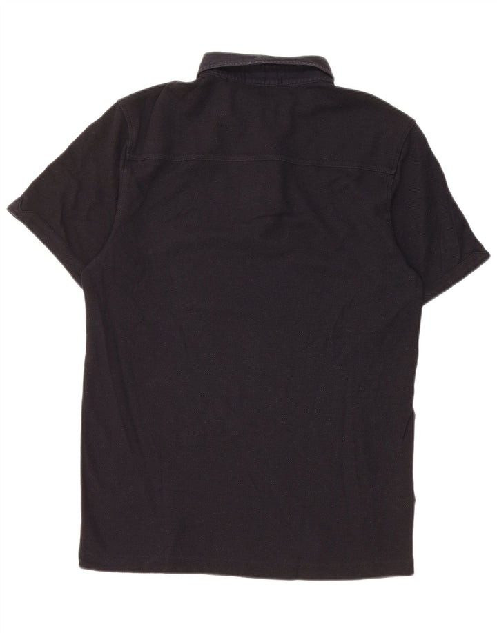 Fred Perry Mens Polo Shirt Medium Navy Blue Cotton