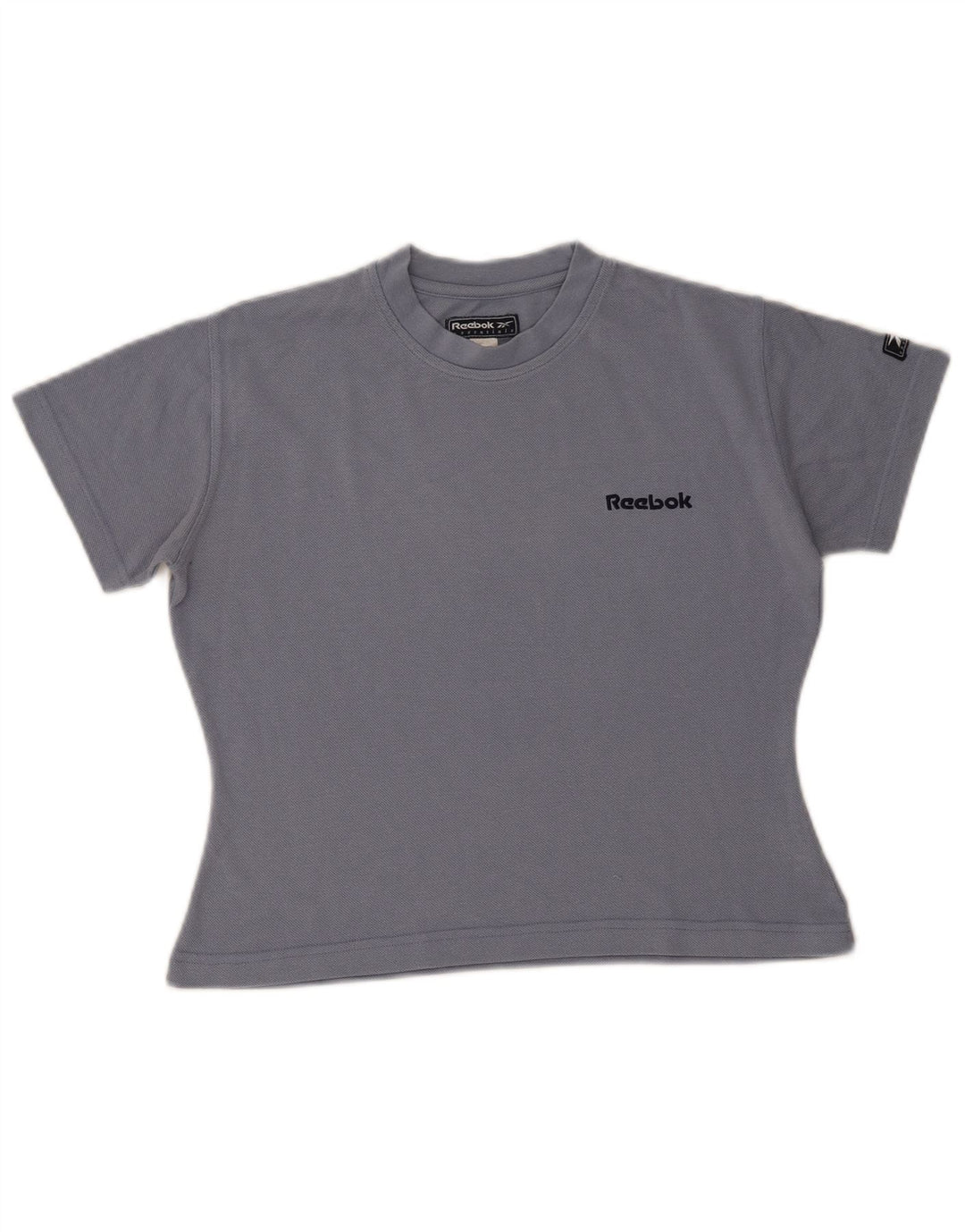 Reebok Womens Crop T-Shirt Top UK 10 Small Grey