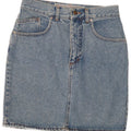 Tavarner Womens Mini Denim Skirt W30 Medium Blue Cotton