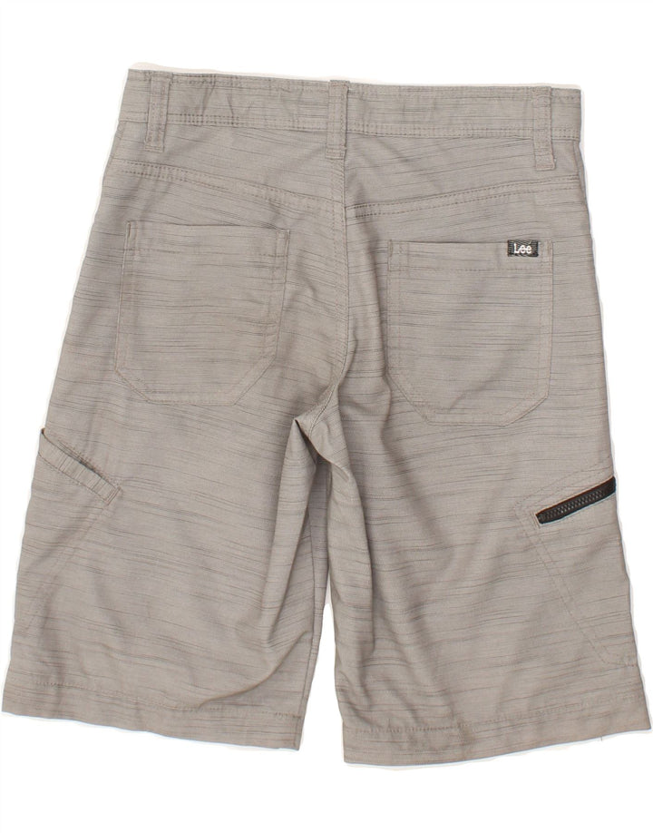 LEE Boys Cargo Shorts 9-10 Years W24  Grey Striped Vintage Lee and Second-Hand Lee from Messina Hembry 