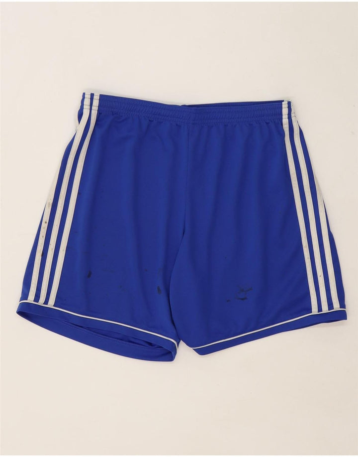 Adidas Womens Climalite Sport Shorts UK 12/14 Medium  Blue