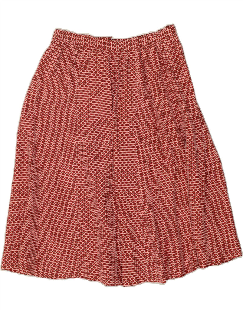 VINTAGE Womens Pleated Skirt W26 Small Red Spotted | Vintage Vintage | Thrift | Second-Hand Vintage | Used Clothing | Messina Hembry 
