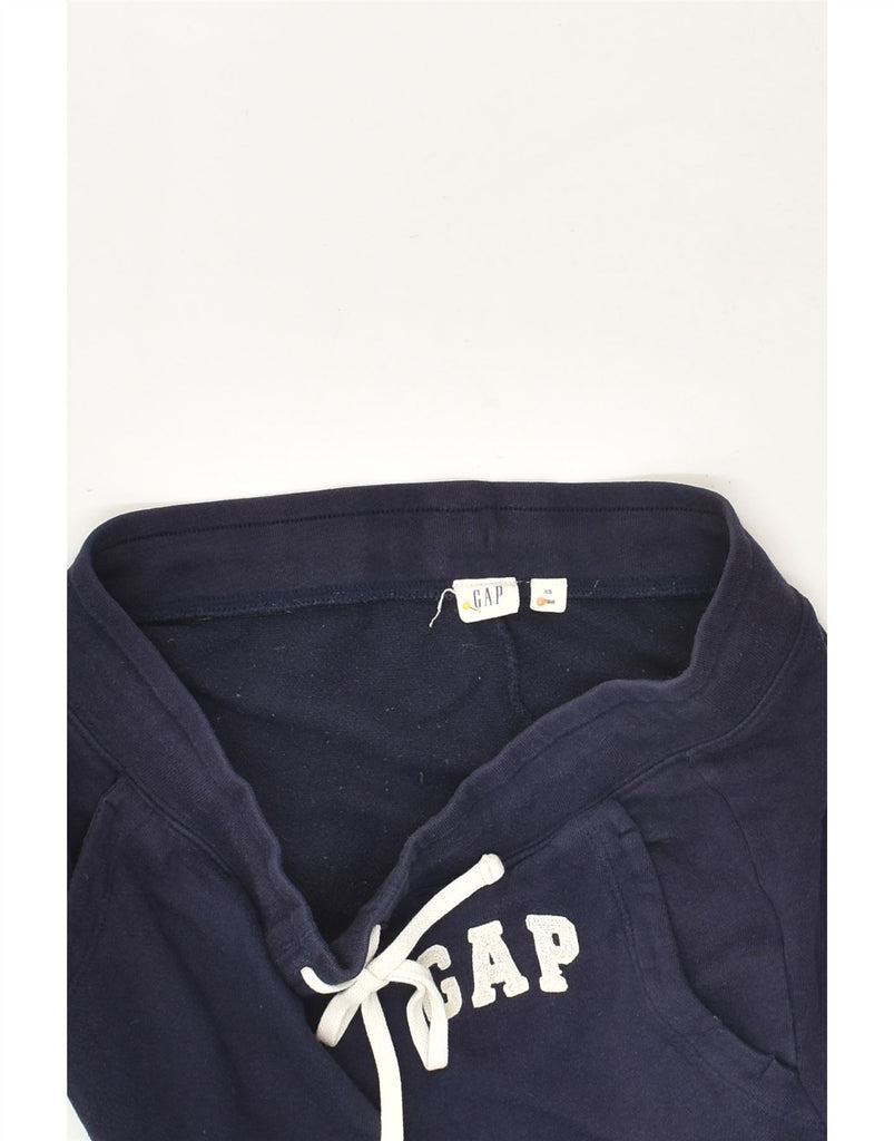 GAP Mens Graphic Tracksuit Trousers Joggers XS Navy Blue Cotton | Vintage Gap | Thrift | Second-Hand Gap | Used Clothing | Messina Hembry 