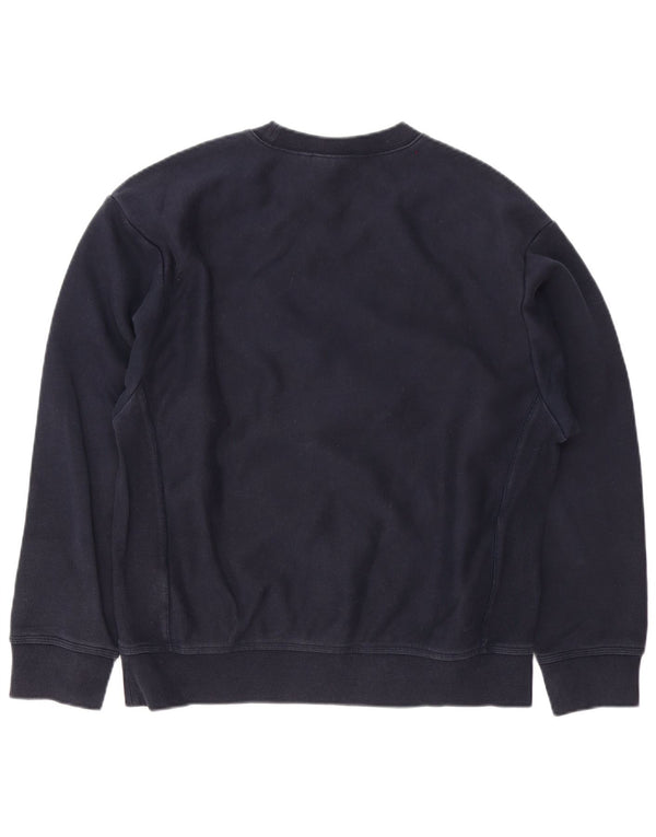 Carhartt Mens Sweatshirt Jumper Medium Navy Blue Cotton