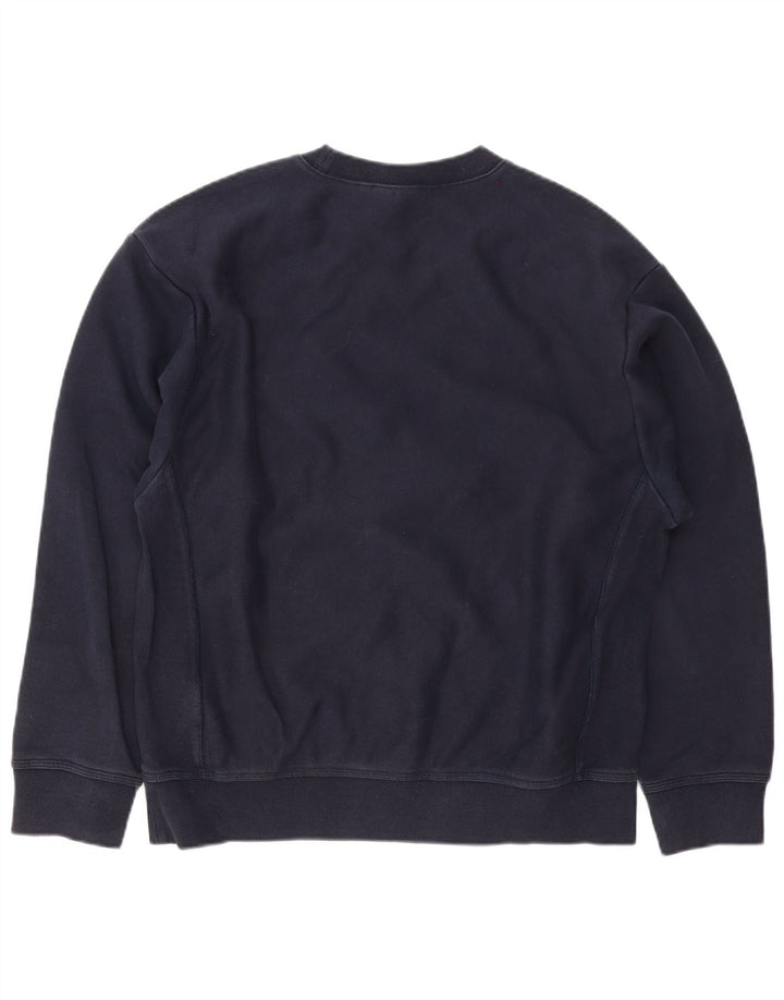 Carhartt Mens Sweatshirt Jumper Medium Navy Blue Cotton