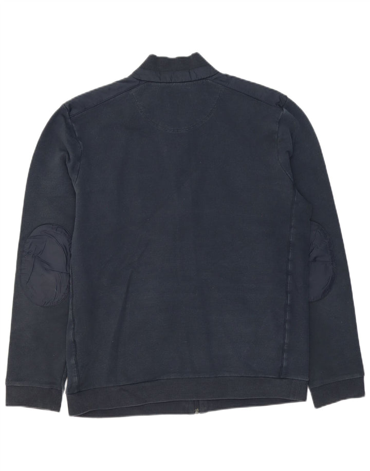 Hugo Boss Mens Regular Fit Tracksuit Top Jacket Large Navy Blue Cotton