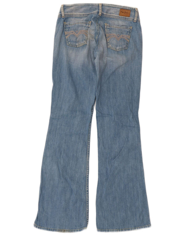 PEPE Jeans Womens Flared Jeans W26 L30 Blue Cotton