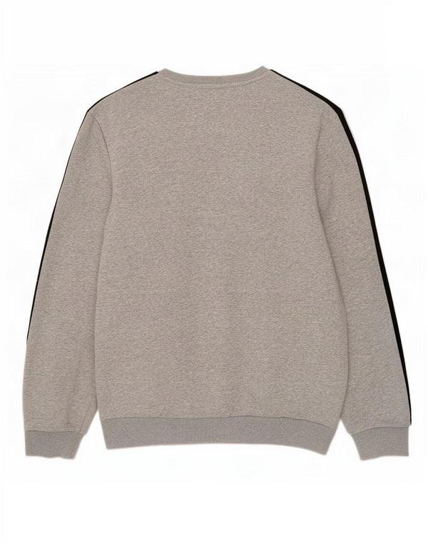 Adidas Mens Sweatshirt Jumper Large Grey Cotton