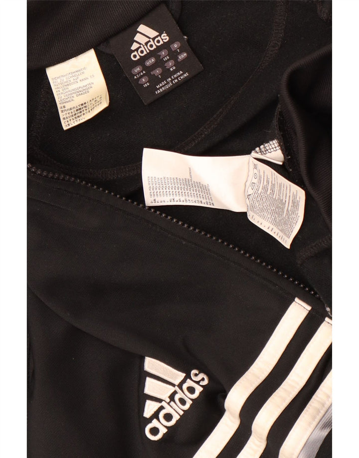 Adidas Mens Tracksuit Top Jacket UK 42/44 Large Black Colourblock Polyester