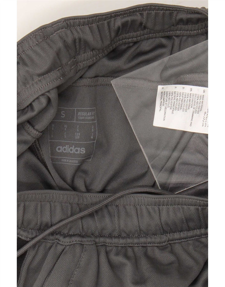 Adidas Mens Regular Fit Sport Shorts Small Grey Polyester
