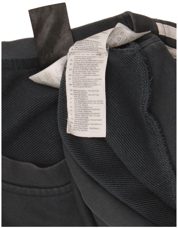 Adidas Mens Real Madrid Sweatshirt Jumper Large Grey Cotton