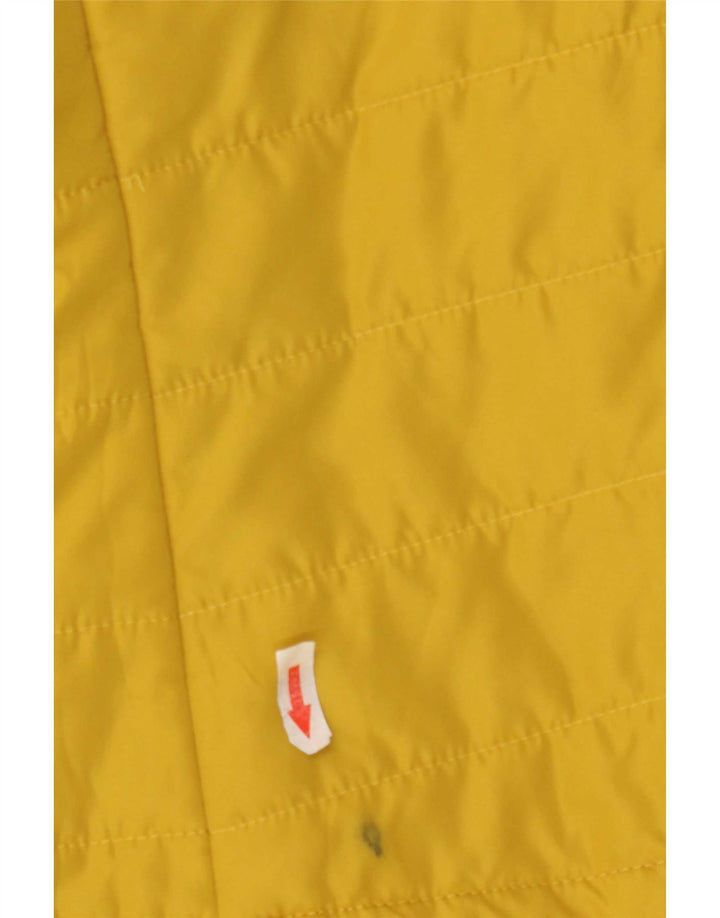 Marks & Spencer Womens Padded Jacket UK 10 Small Yellow Polyester