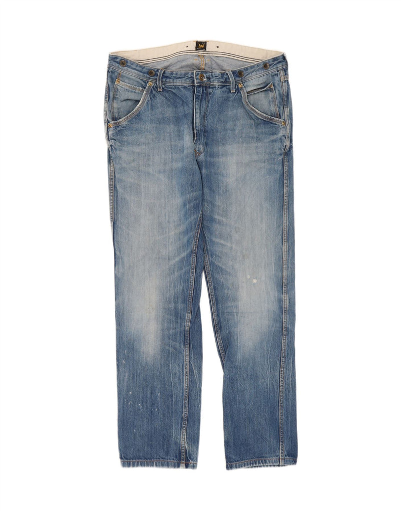 LEE Mens Logger Straight Jeans W36 L29 Blue Cotton Vintage Lee and Second-Hand Lee from Messina Hembry 