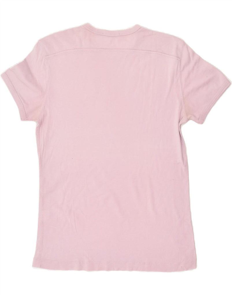 GAS Womens T-Shirt Top UK 14 Medium Pink Cotton | Vintage Gas | Thrift | Second-Hand Gas | Used Clothing | Messina Hembry 