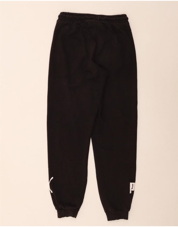 Puma Boys Graphic Tracksuit Trousers Joggers 13-14 Years Black