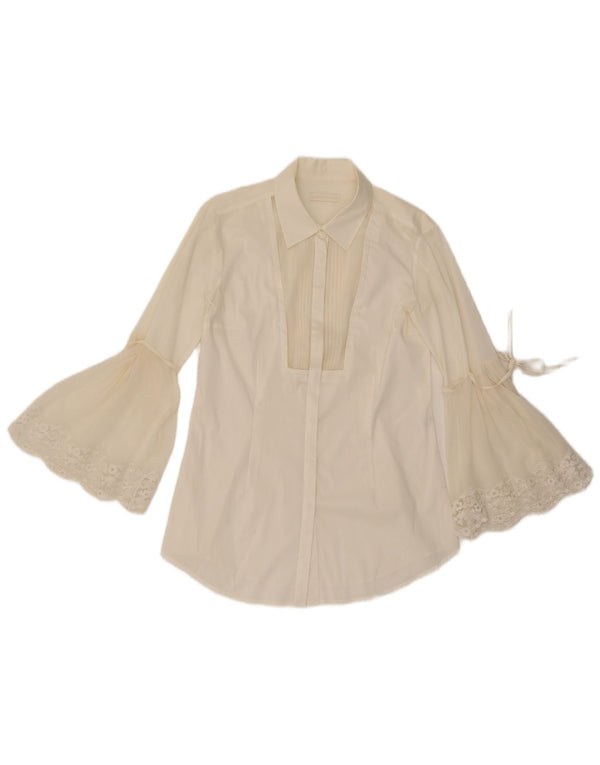 Scervino Street Womens Shirt Blouse IT 44 Medium White Floral