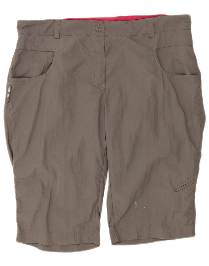 Mountain Warehouse Womens Cargo Shorts UK 14 Large W34 Grey Nylon