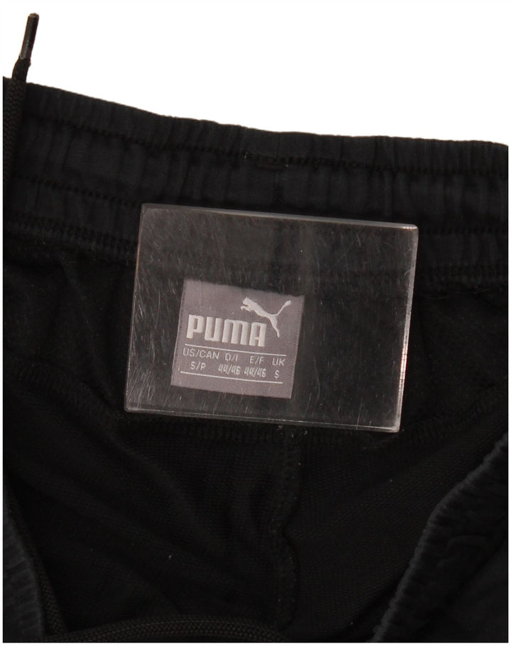 Puma Mens Graphic Tracksuit Trousers Joggers Small  Black