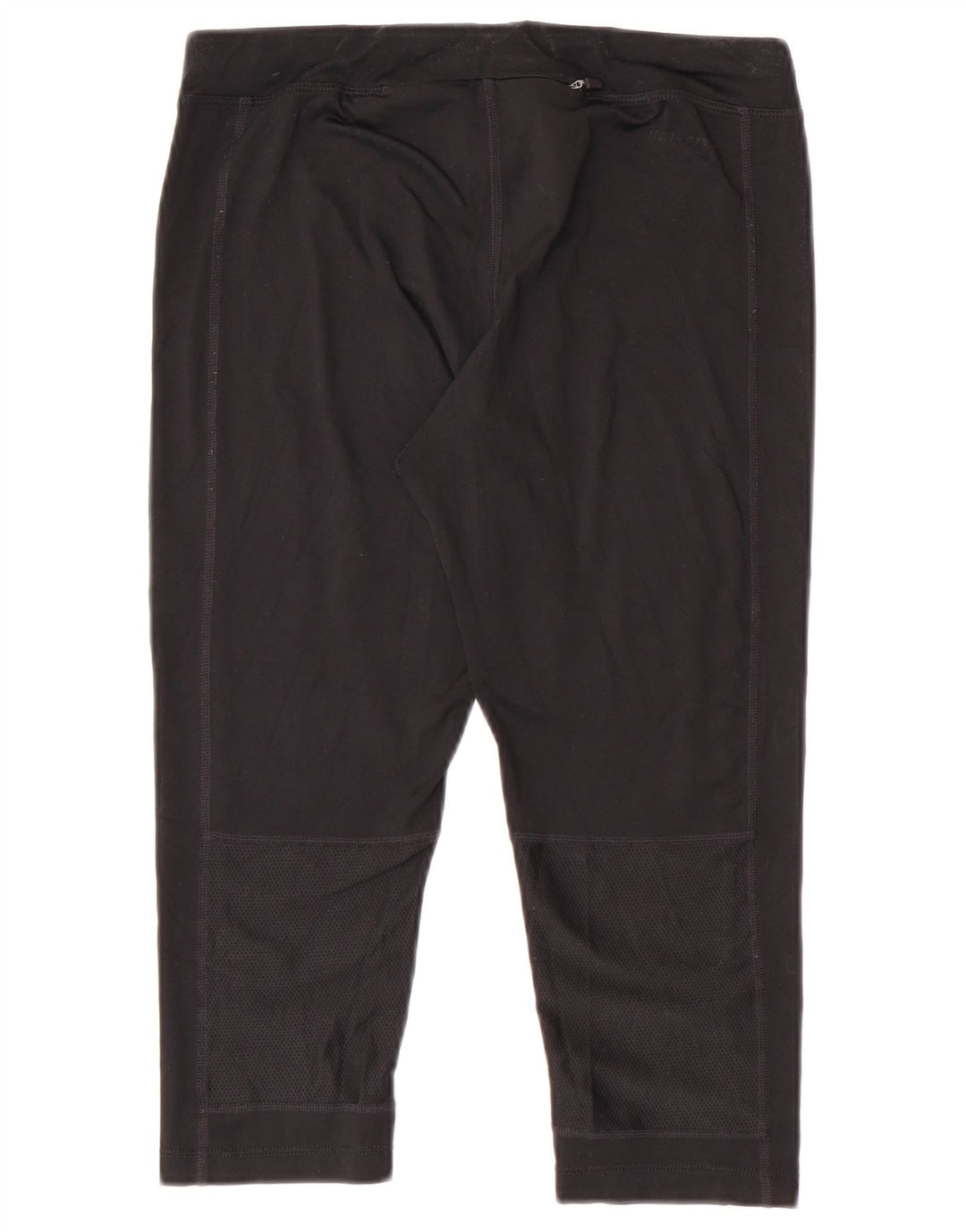 Nike Womens Dri Fit Capri Leggings UK 10 Small Black Polyester Sports