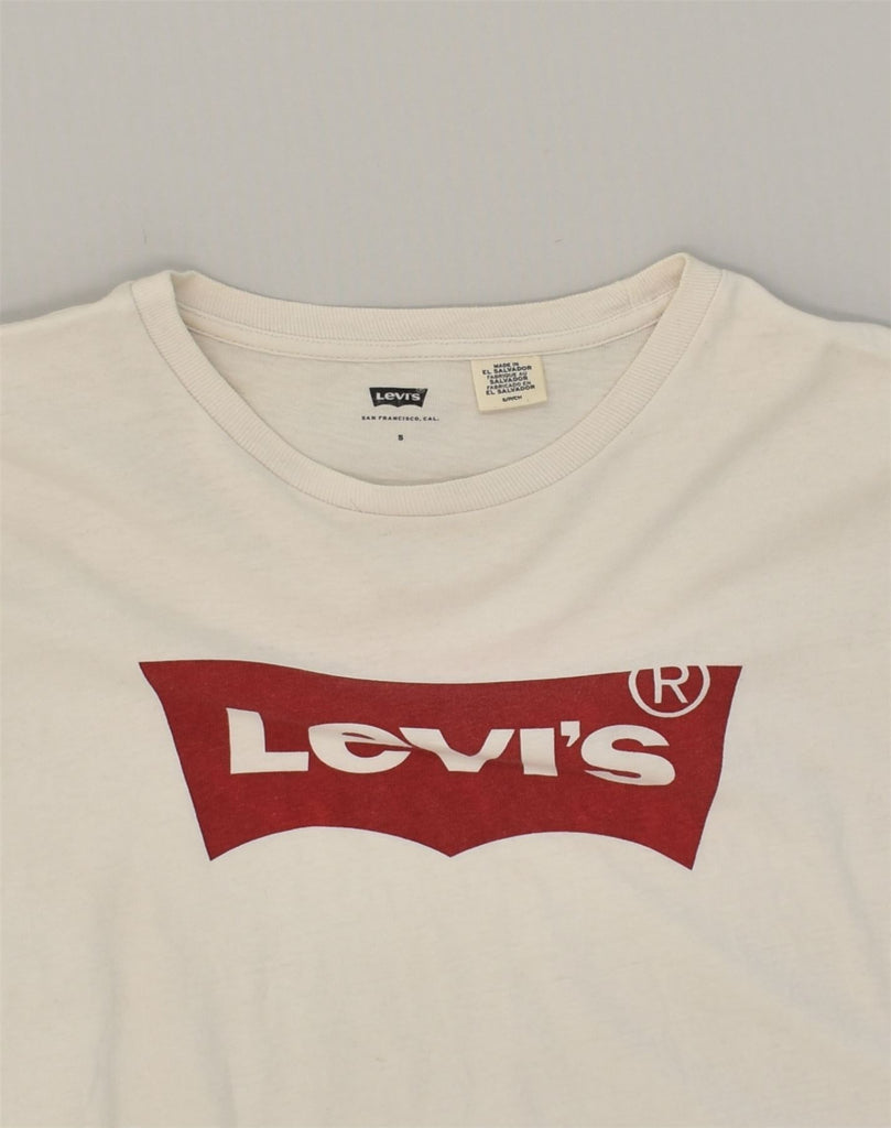 LEVI'S Mens Graphic T-Shirt Top Small White Cotton | Vintage Levi's | Thrift | Second-Hand Levi's | Used Clothing | Messina Hembry 