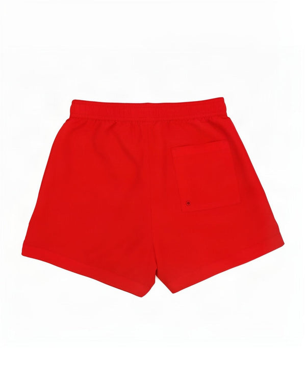 Calvin Klein Mens Graphic Swimming Shorts Small Red Colourblock Polyester