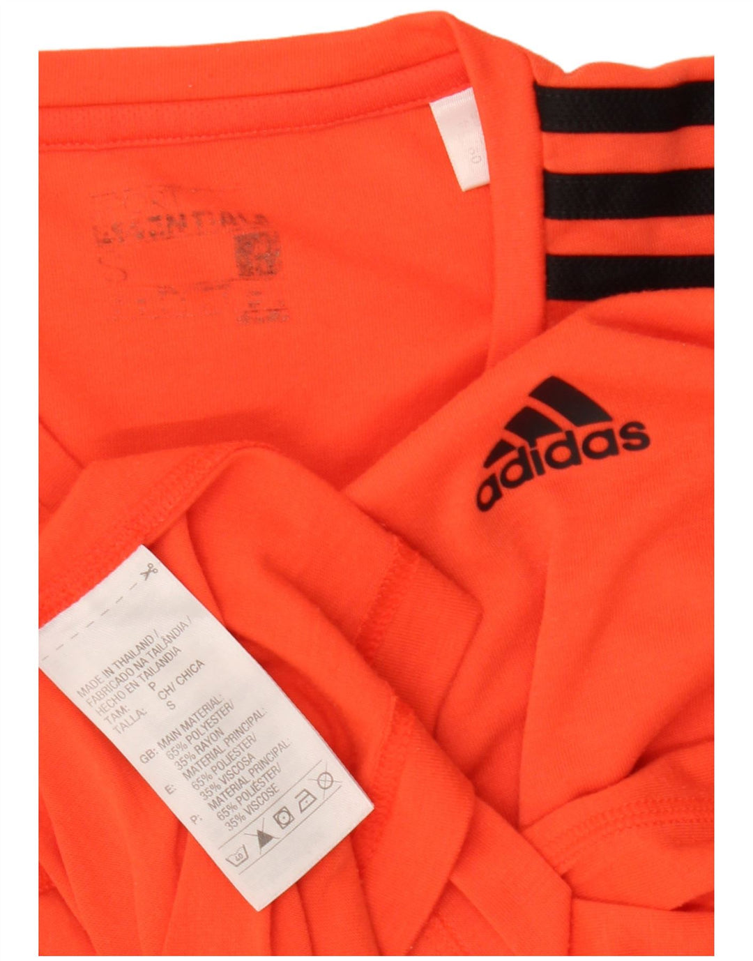 Adidas Mens Climalite T-Shirt Top Small Orange Polyester
