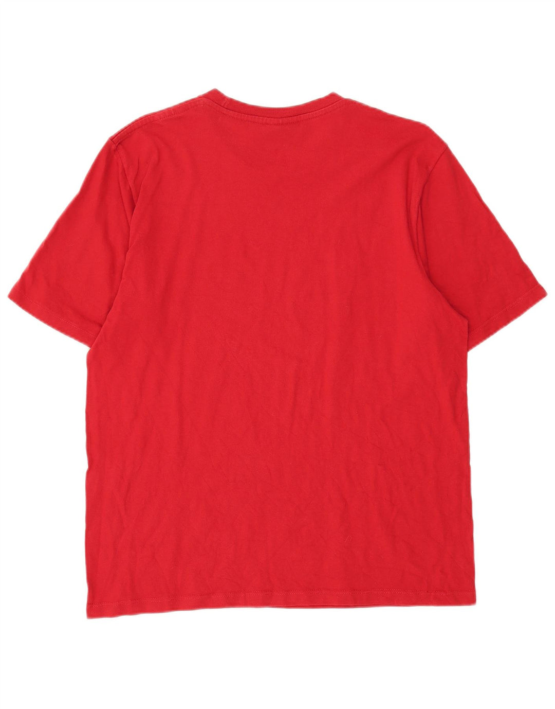 CHAMPION Mens Graphic T-Shirt Top Large Red Cotton