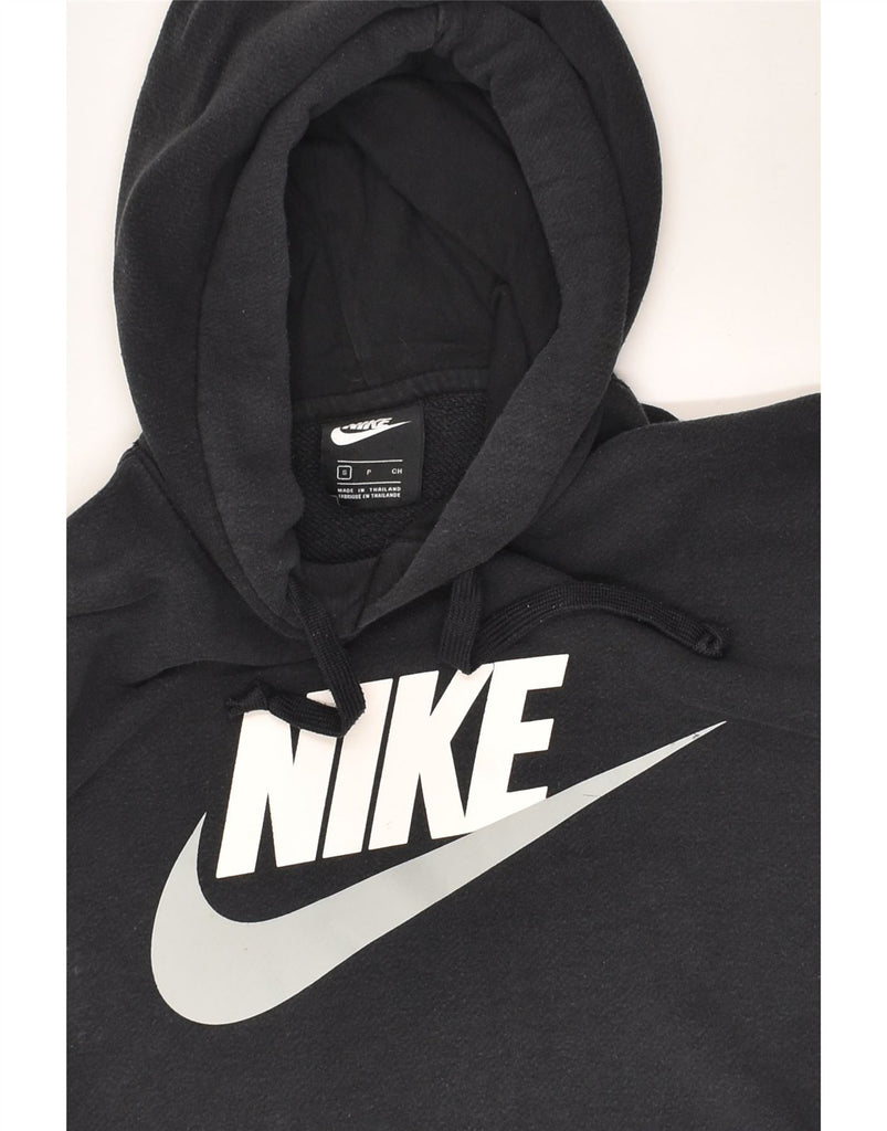 NIKE Mens Graphic Hoodie Jumper Small Black Cotton | Vintage Nike | Thrift | Second-Hand Nike | Used Clothing | Messina Hembry 