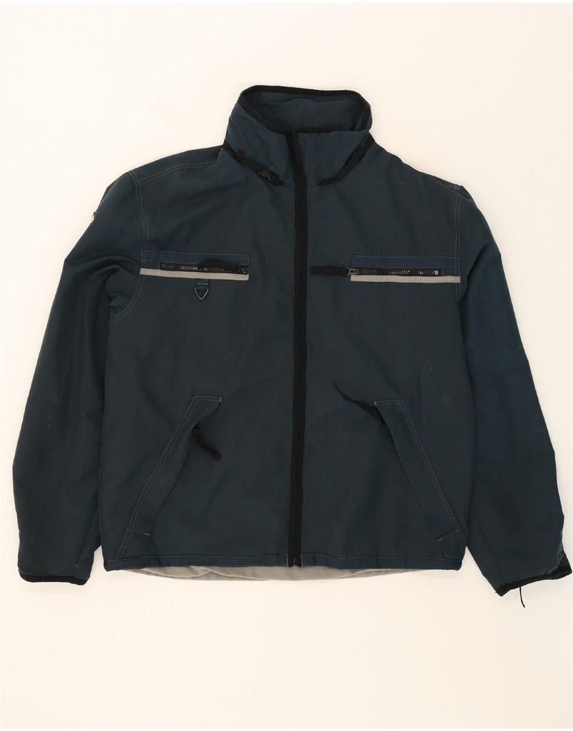 LOTTO Mens Bomber Jacket UK 40 Large Navy Blue Polyester Vintage Lotto and Second-Hand Lotto from Messina Hembry 