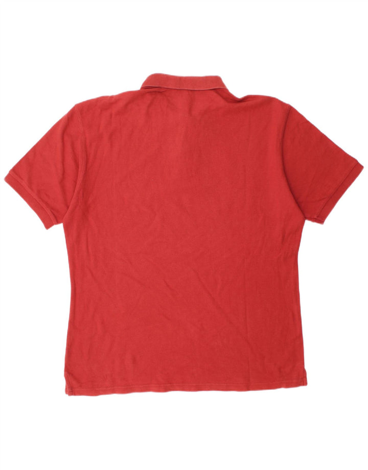 FILA Mens Polo Shirt Medium Red Cotton