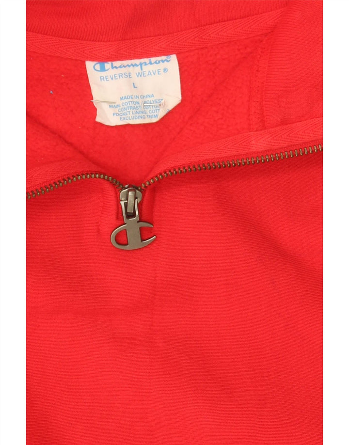 CHAMPION Womens Reverse Weave Oversized Sweatshirt Jumper UK 16 Large Red Vintage Champion and Second-Hand Champion from Messina Hembry 