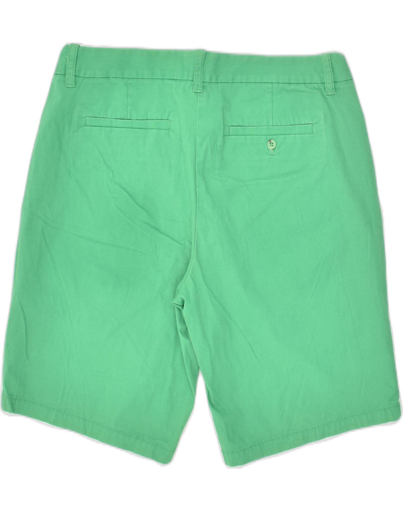 J. CREW Womens Bermuda Shorts US 8 Medium W34 Green Cotton | Vintage J. Crew | Thrift | Second-Hand J. Crew | Used Clothing | Messina Hembry 