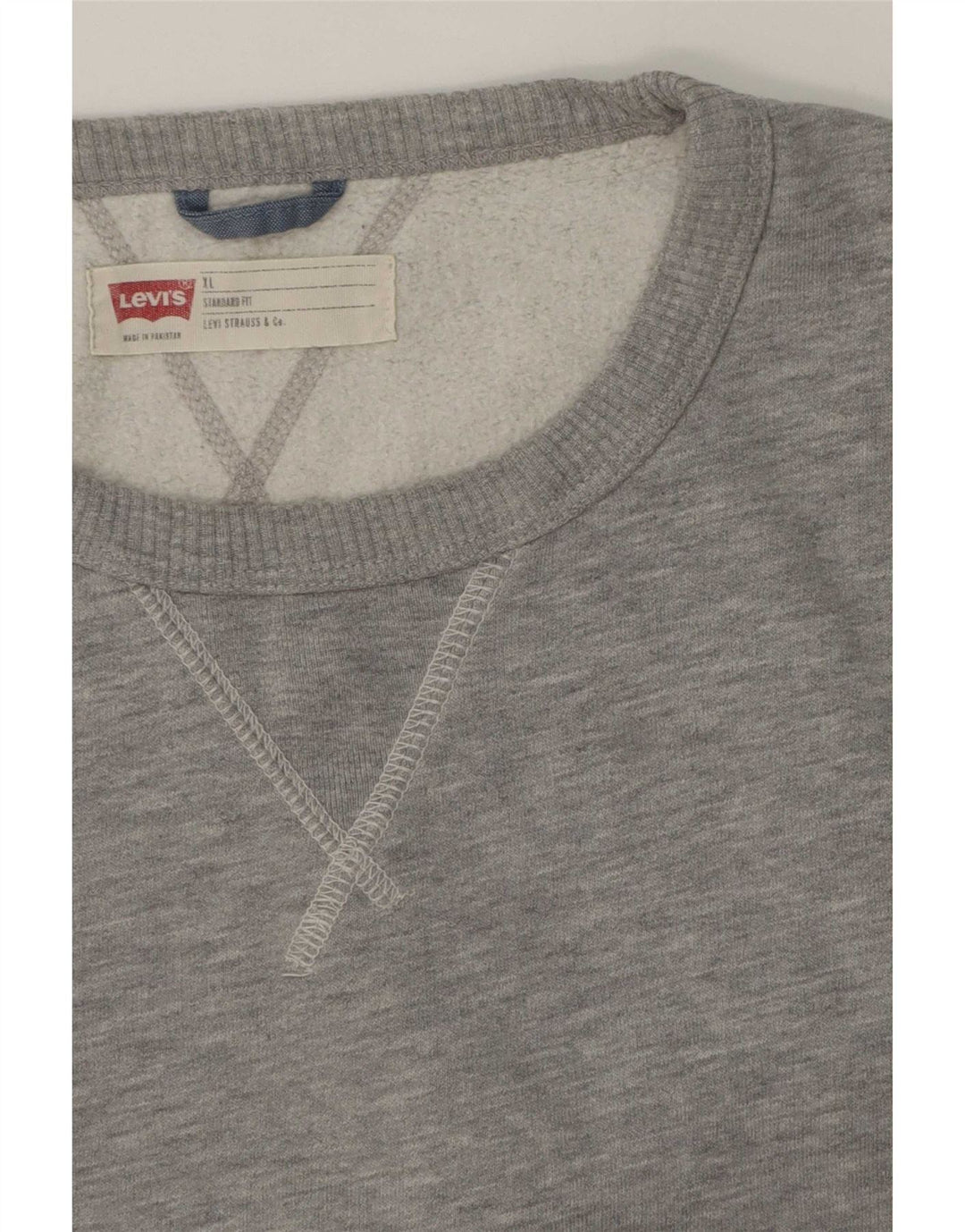 Levi's Mens Standard Fit Sweatshirt Jumper XL Grey