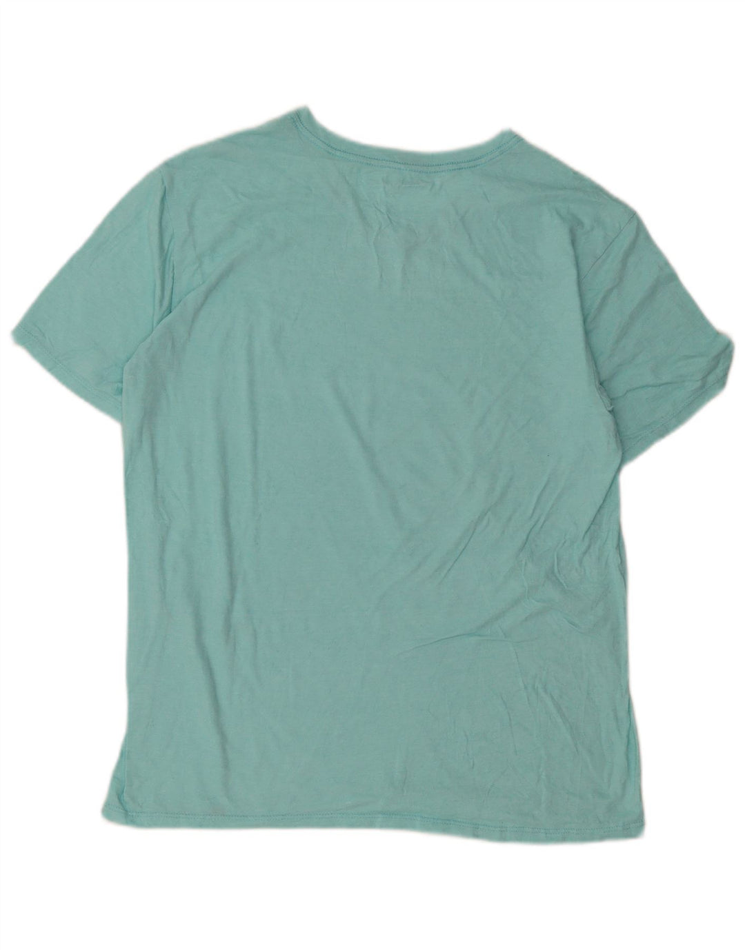 Hurley Mens T-Shirt Top Large Turquoise Polyester