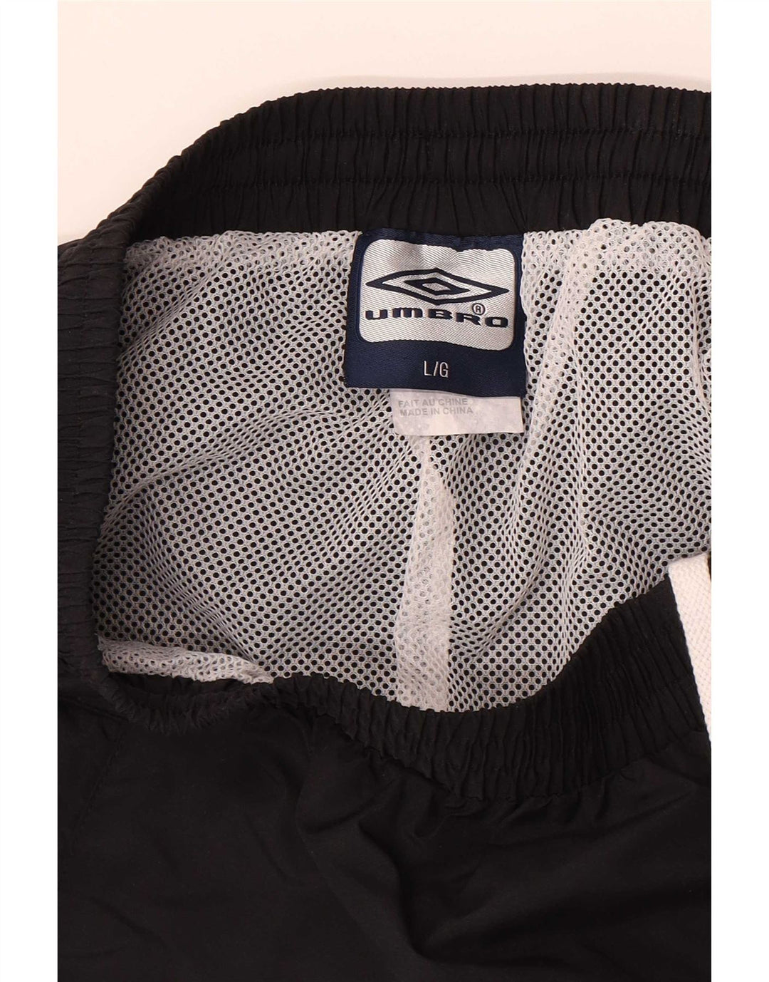 Umbro Mens Tracksuit Trousers Large Black Polyester