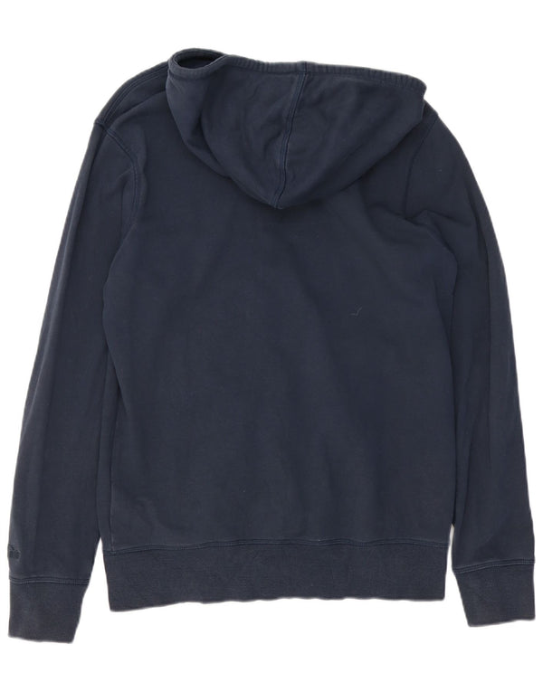 Diadora Mens Graphic Zip Hoodie Sweater Large Navy Blue Cotton